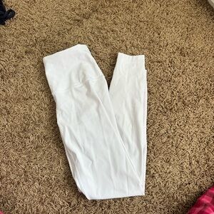 White High Waisted Leggings